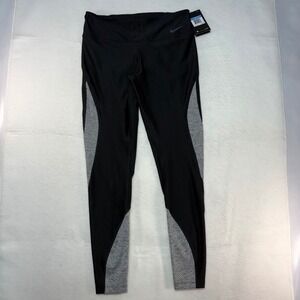 Nike Power Dri-FIT Training Leggings Black Grey 904454-018 Womens Medium NWT